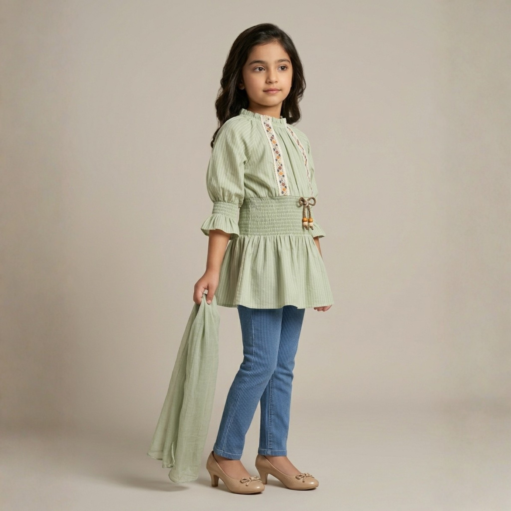 damsel kids light pink embroidered lawn sharara set with net dupatta – festive wear damsel kids light pink embroidered lawn sharara set with net dupatta – festive wear