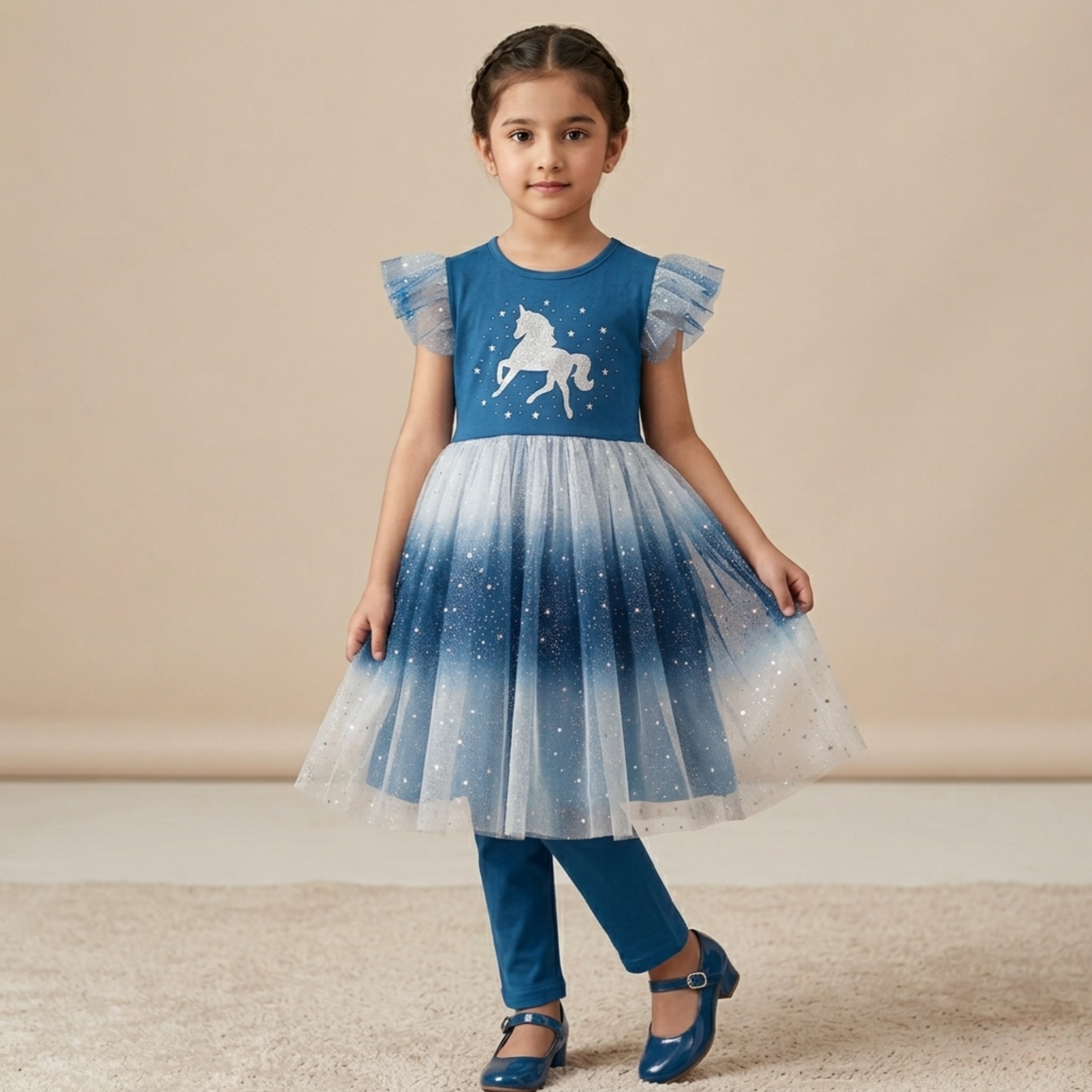 damsel kids maroon unicorn net frock with pants – glitter party dress for girls damsel kids maroon unicorn net frock with pants – glitter party dress for girls